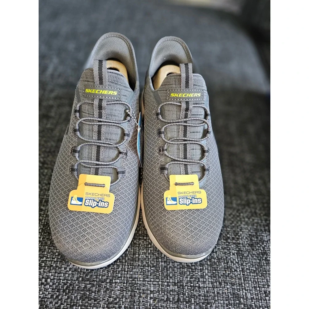 Skechers Slip-ins Summits High Range Mens 7 Charcoal New Wide Fit 232457W
